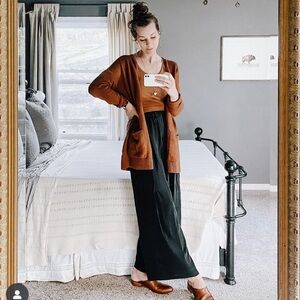 Eileen Fisher Nutmeg Boucle Cotton Cardigan, Medium